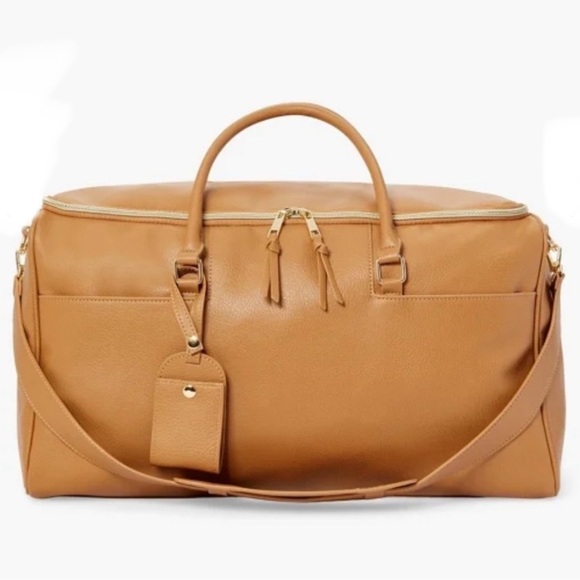Handbags - Garment Convertible Camel Duffel Bag